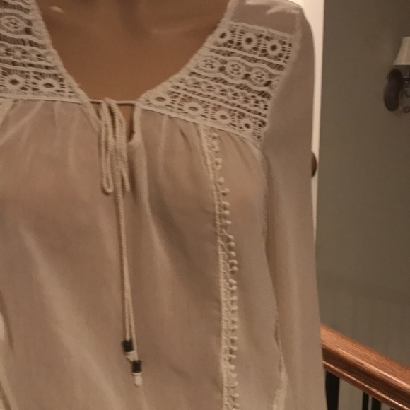 Sheer long sleeve blouse - Picture 2 of 9